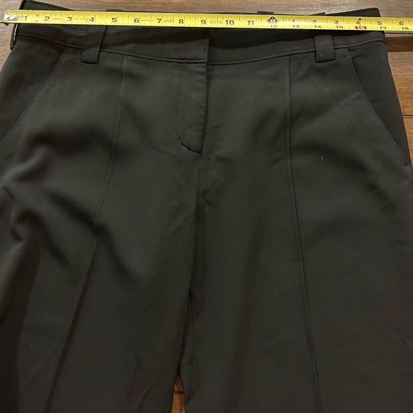 A.L.C. Black Viscose Blend Seamed Cropped Front Seam Pants Size 10 495.00 - Picture 6 of 10